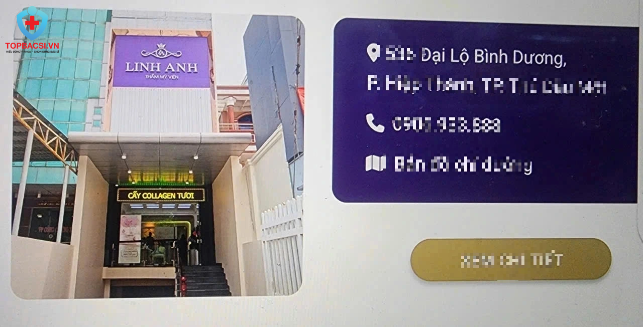Thẩm mỹ viện Linh Anh (ở đại lộ Bình Dương, phường Phú Lợi) bị đình chỉ hoạt động khám chữa bệnh 12 tháng vì cung cấp dịch vụ khám chữa bệnh mà không có giấy phép hoạt động; quảng cáo khi chưa có giấy phép hoạt động.