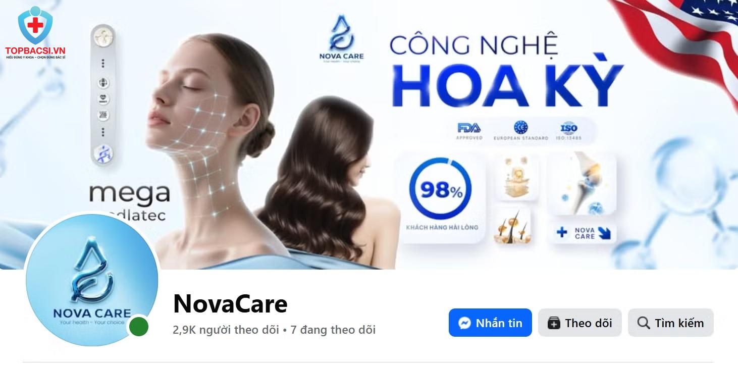 Trang mạng của Công ty cổ phần Phòng khám sức khỏe và trẻ hóa Anovacare.